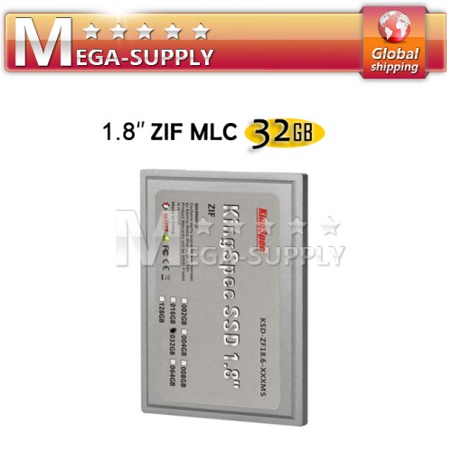 New Kingspec 1.8" ZIF 32GB MLC SSD Solid State Drive