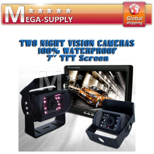 Van Motorhome Back-up Camera Kit System 7" Monitor +Cam