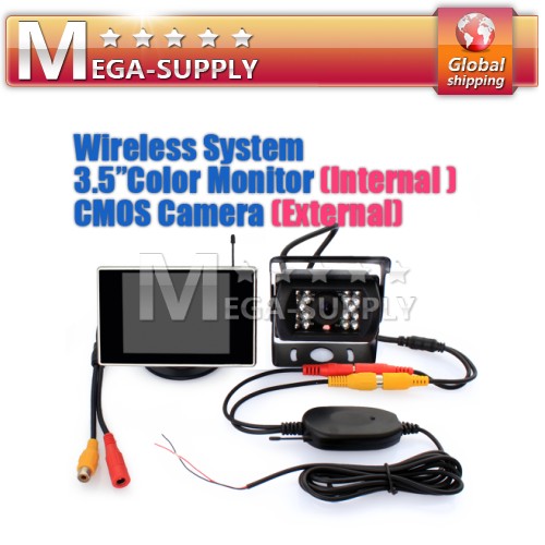 Car Rear View Kit - 3.5" LCD Monitor + Wireless Camera