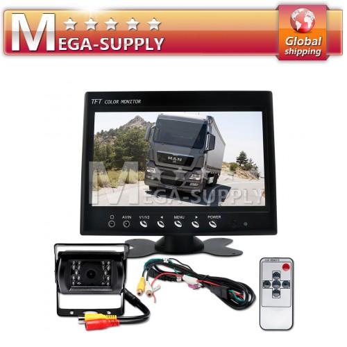 Car Rear View Kit LCD Monitor 2 Wireless Reverse Camera