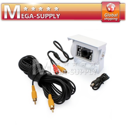IP66 IR CCD White Bracket Reversing Rear View Camera