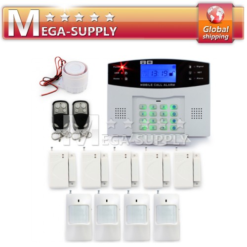 Wireless GSM SMS Home Securty Burglar Alarm System Kit