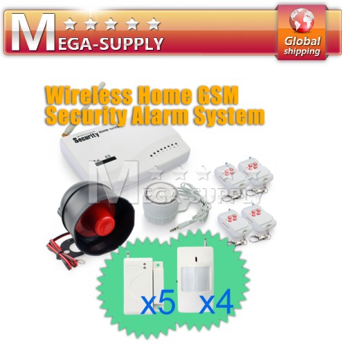 Wireless GSM SMS Home Intruder Alarm System Kit Safety