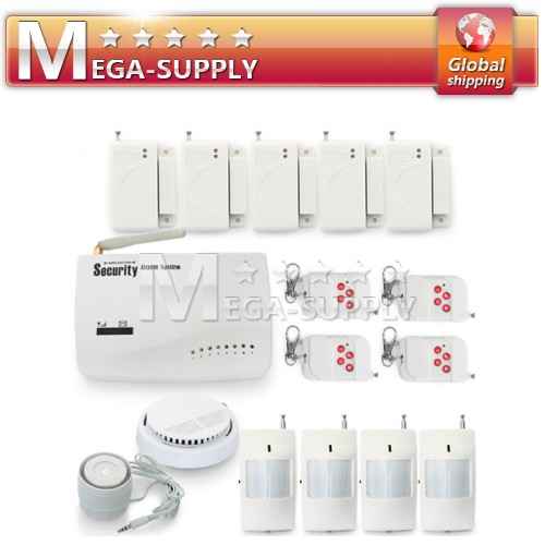 Wireless GSM SMS Home Burglar Alarm System Kit Safety