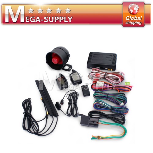 3000M CAR 2WAY ALARM REMOTE ENGINE START +KEYLESS ENTRY