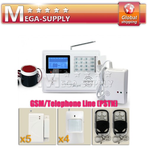 103 Wireless/Wired Zones Dual-network GSM/PSTN Alarm System 900/1800/1900MHZ